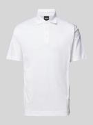 Slim fit poloshirt met korte knoopsluiting