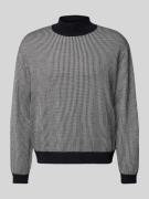 Gebreide pullover met ribboorden