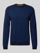 Gebreide pullover met ribboorden, model 'Eltoro'