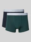 Boxershort met label in band in een set van 2 stuks