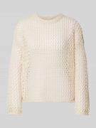 Gebreide pullover met ronde hals, model 'JUDEY'