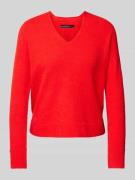 Gebreide pullover met V-hals