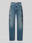 Jeans met siersteentjes