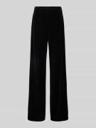 Straight leg stoffen broek met elastische band, model 'MIGNON'