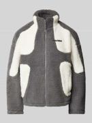 Sherpa jacket met labelpatch