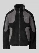 Sherpa jacket met labelpatch