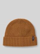 Beanie met labeldetail