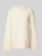 Gebreide pullover met extra brede schouders, model 'Christel'