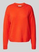 Wollen pullover met ribboorden