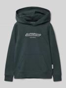 Hoodie met labelprint, model 'VESTERBRO'