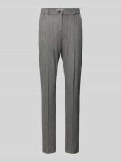 Super slim fit stoffen broek met riemlussen, model 'LILLYTH NEW'