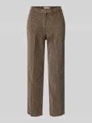 Super slim fit corduroy broek, model 'LAURA'