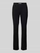 Slim fit broek met elastische band, model 'Pamina'