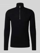 Gebreide pullover met opstaande kraag, model 'BLUCHRISTER'