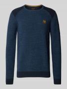 Gebreide pullover met labeldetail