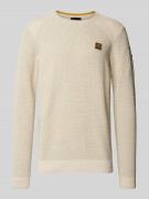 Gebreide pullover met labeldetail