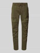 Slim fit cargobroek met labeldetail, model 'FLIGHTRIDER'