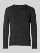 Gebreide pullover met ronde hals, model 'LIMA'