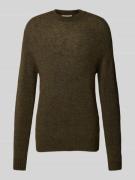 Gebreide pullover met ronde hals, model 'ALPINE'