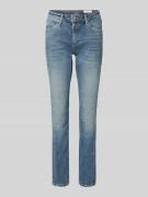 Slim fit jeans van zachte katoenmix met naaddetail opzij, model 'BETSY...