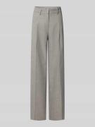 Wide leg stoffen broek met bandplooien