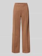 Wide leg stoffen broek met elastische band, model 'May'