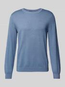 Slim fit gebreide pullover met ronde hals