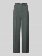 Straight leg stoffen broek met riemlussen