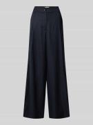 Wide leg pantalon met bandplooien