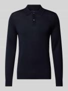 Slim fit gebreide pullover met polokraag