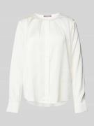 Regular fit blouse met blinde knoopsluiting