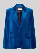 Blazer met klepzakken, model 'VAVY VELVET'