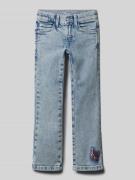 Regular fit jeans met pailletten