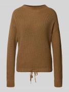 Gebreide pullover met strikdetail