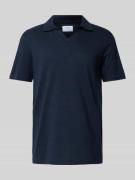 Regular fit poloshirt met V-hals