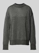 Pullover van effectgaren met ronde hals