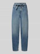 Regular fit jeans met barrel leg