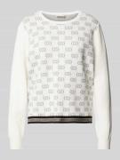 Gebreide pullover met labeldetails