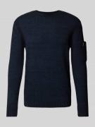 Gebreide pullover met labeldetail, model 'LUCA'