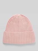 Beanie met brede omslag