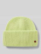 Beanie met labeldetail