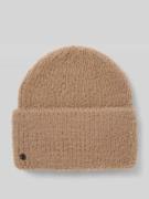 Beanie in gebreide look met viscose