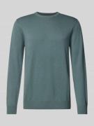 Gebreide pullover met wol en ronde hals