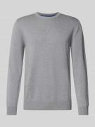 Gebreide pullover met wol en ronde hals