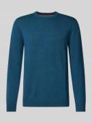 Gebreide pullover met wol en ronde hals