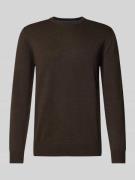 Gebreide pullover met wol en ronde hals