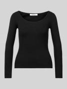 Gebreide pullover met boothals, model 'ONDINA'