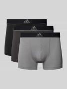 Boxershort met elastische logoband in een set van 3 stuks