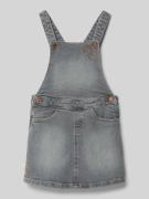 Regular fit jeans tuinrok van katoenmix met borduursel