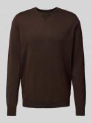 Gebreide pullover met ronde hals, model 'Bruton'